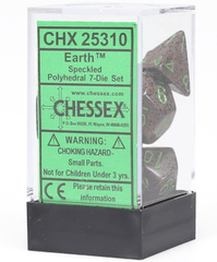 Chessex Dice: 7 Set Polyhedral Speckled Earth CHX25310